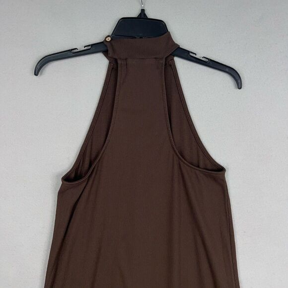 Free People Dress Womens Extra Small Java Salina Maxi Ribbed Halter FP Beach - Picture 10 of 16